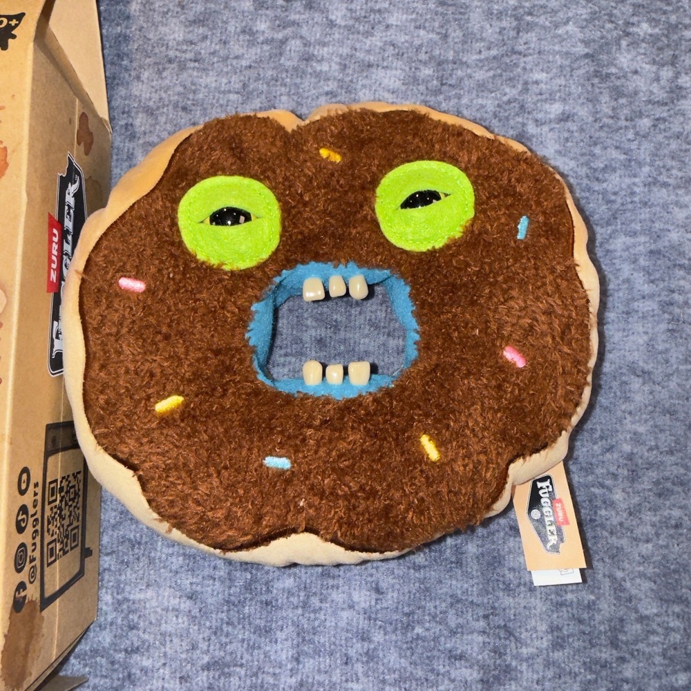 Zuru Fuggler Fuggalicious Donut Plush Brown Chocolate Sprinkles Monster Walmart
